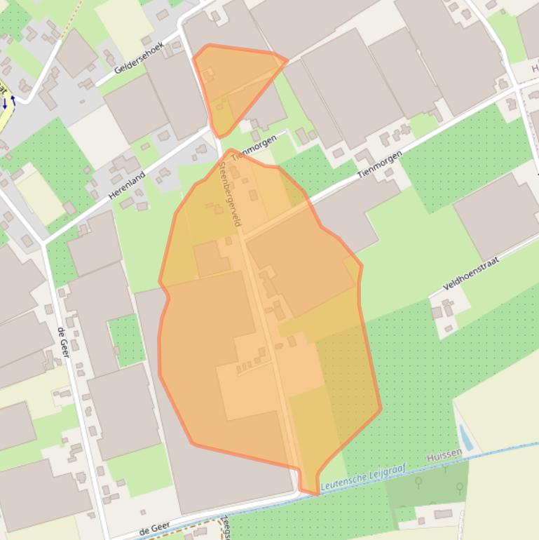 Kaart van postcodegebied 6851EA.