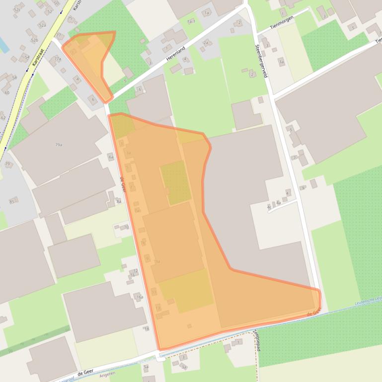 Kaart van postcodegebied 6851EC.