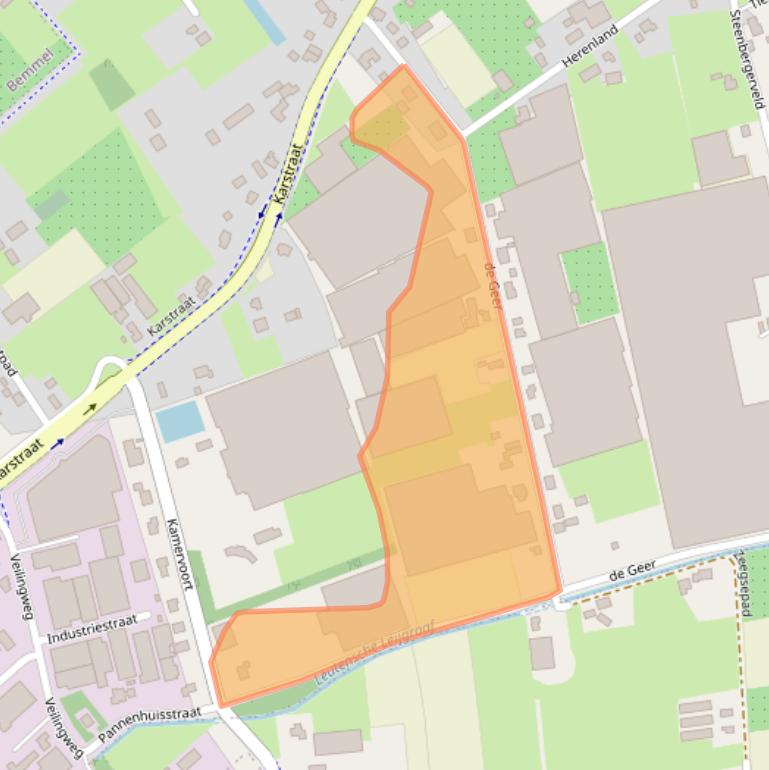 Kaart van postcodegebied 6851ED.