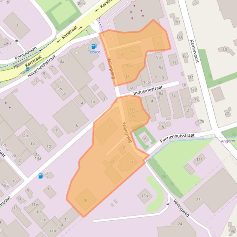 Kaart van postcodegebied 6851EG.