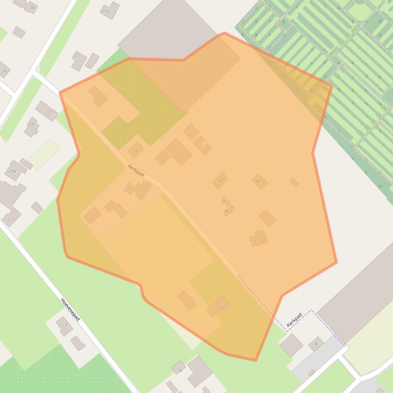 Kaart van postcodegebied 6851EX.