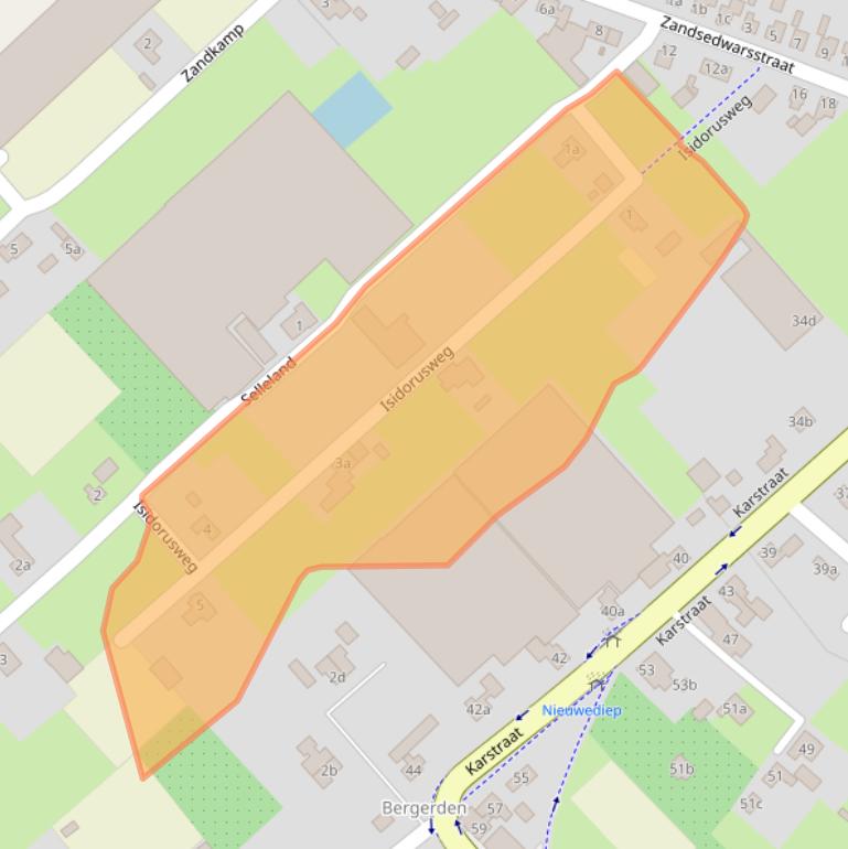 Kaart van postcodegebied 6851GC.