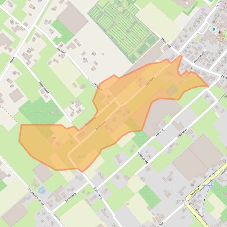 Kaart van postcodegebied 6851GE.