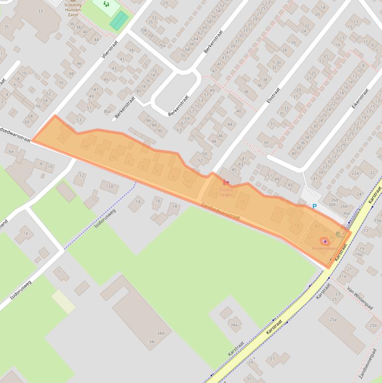 Kaart van postcodegebied 6851GH.