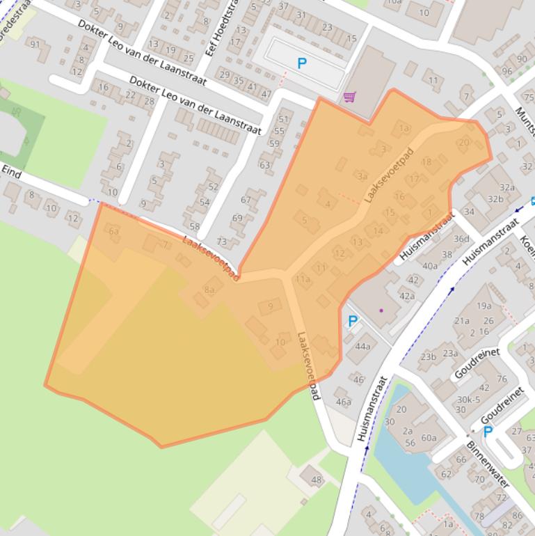 Kaart van postcodegebied 6851GW.