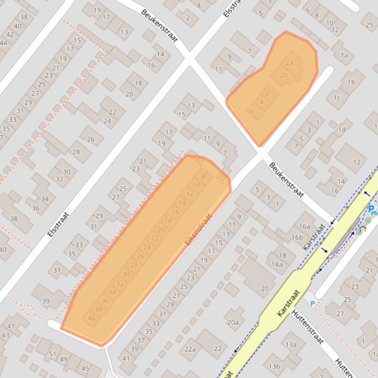 Kaart van postcodegebied 6851HC.