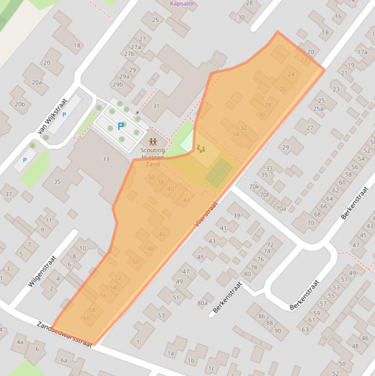 Kaart van postcodegebied 6851HV.