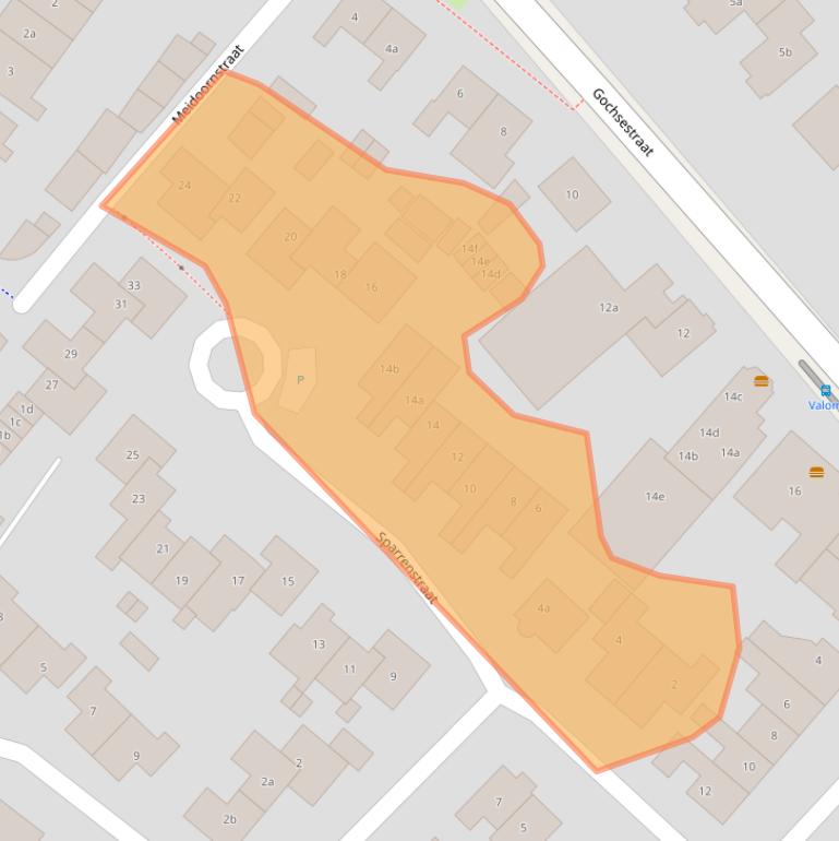 Kaart van postcodegebied 6851JB.