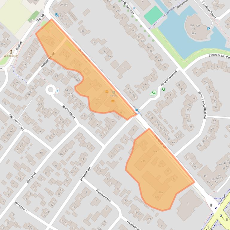 Kaart van postcodegebied 6851JE.