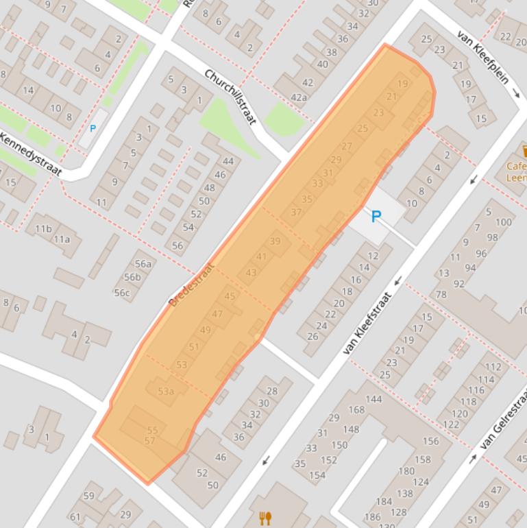 Kaart van postcodegebied 6851JM.