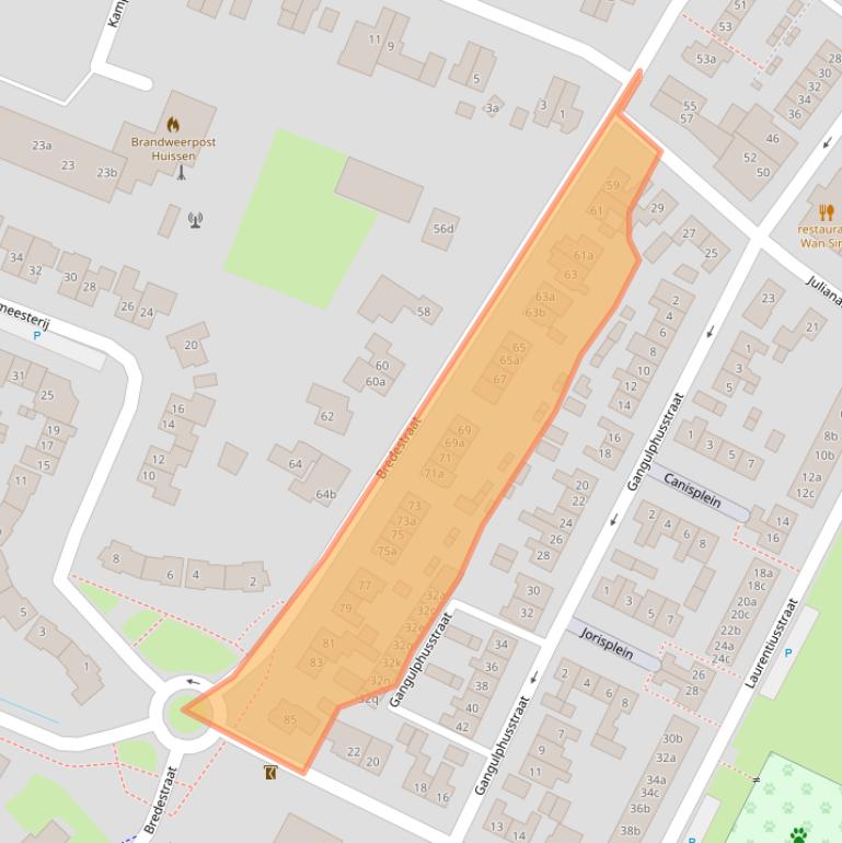 Kaart van postcodegebied 6851JN.