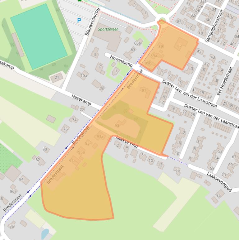 Kaart van postcodegebied 6851JP.