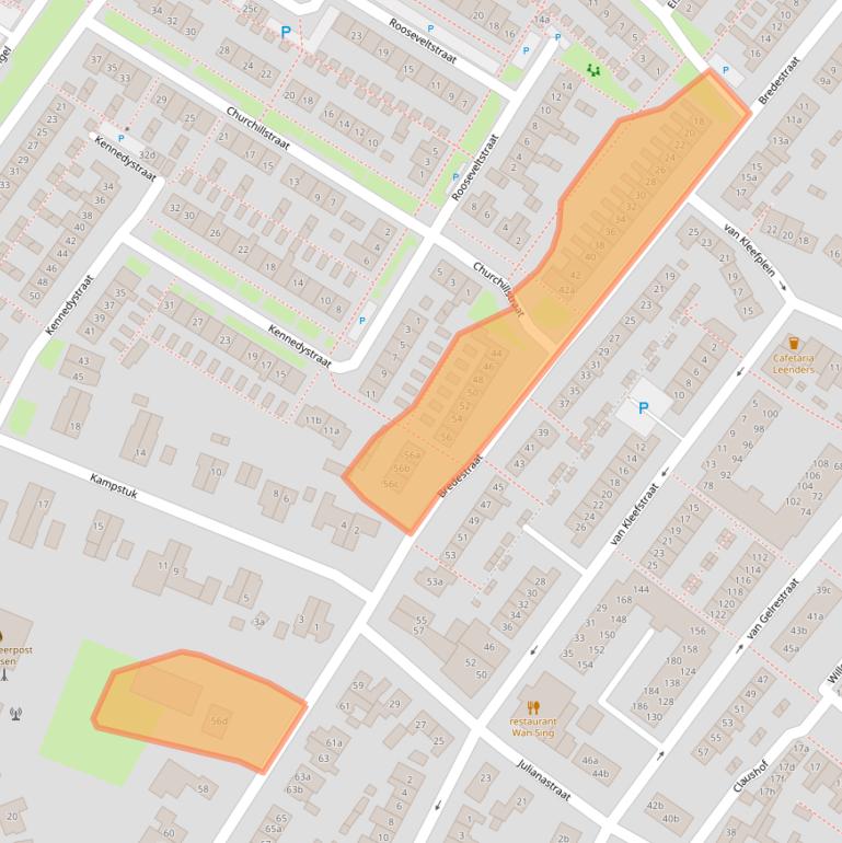 Kaart van postcodegebied 6851JS.