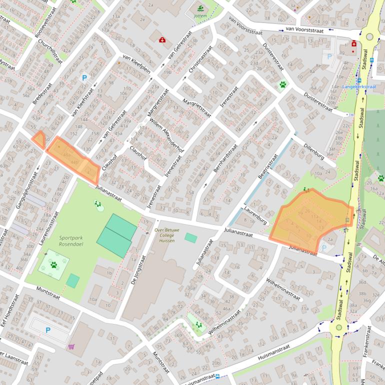 Kaart van postcodegebied 6851KL.