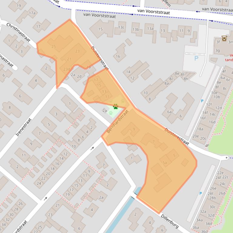 Kaart van postcodegebied 6851LR.