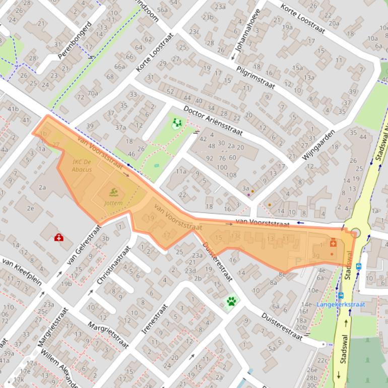 Kaart van postcodegebied 6851LT.