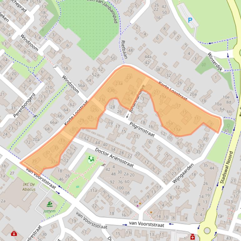 Kaart van postcodegebied 6851MX.