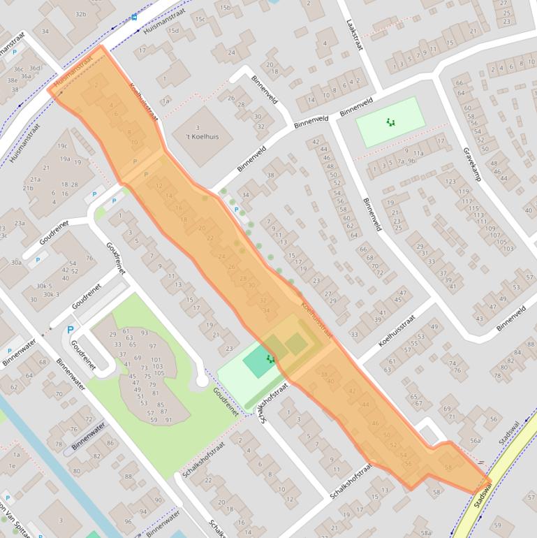 Kaart van postcodegebied 6851NA.