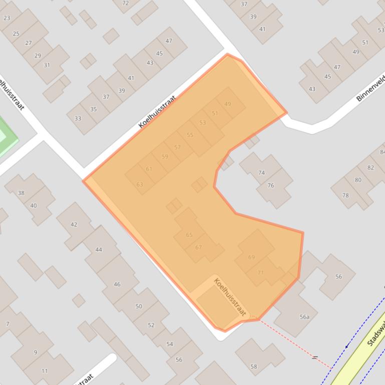 Kaart van postcodegebied 6851NC.