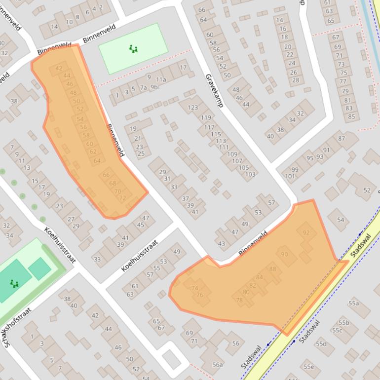 Kaart van postcodegebied 6851NG.