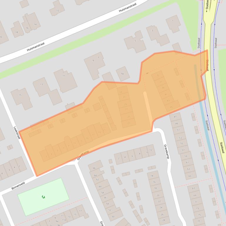 Kaart van postcodegebied 6851NH.