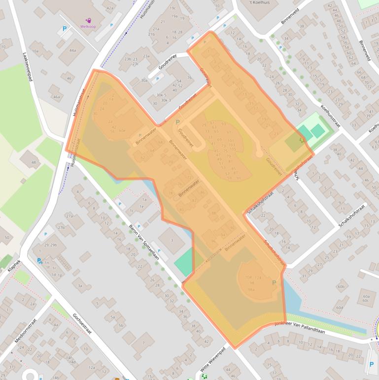 Kaart van postcodegebied 6851NS.