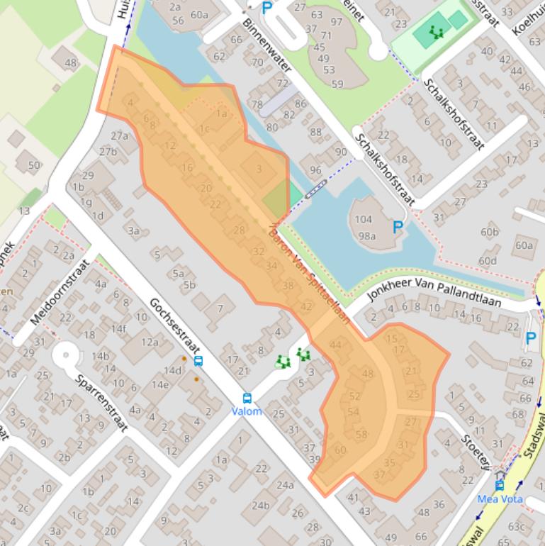 Kaart van postcodegebied 6851NT.