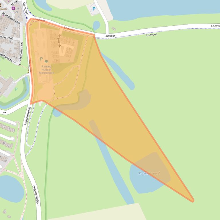 Kaart van postcodegebied 6851PA.