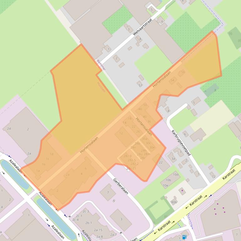 Kaart van postcodegebied 6851TB.