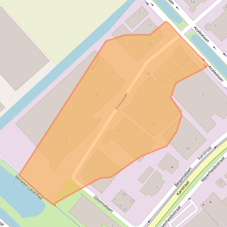 Kaart van postcodegebied 6851TH.