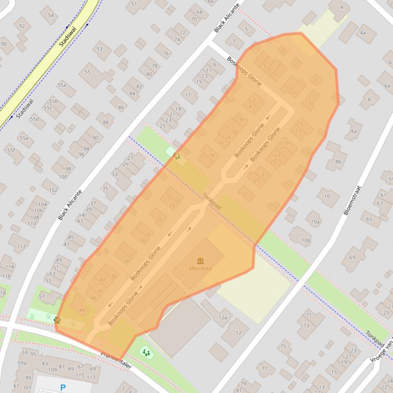 Kaart van postcodegebied 6851VH.