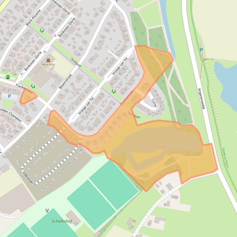 Kaart van postcodegebied 6851VN.