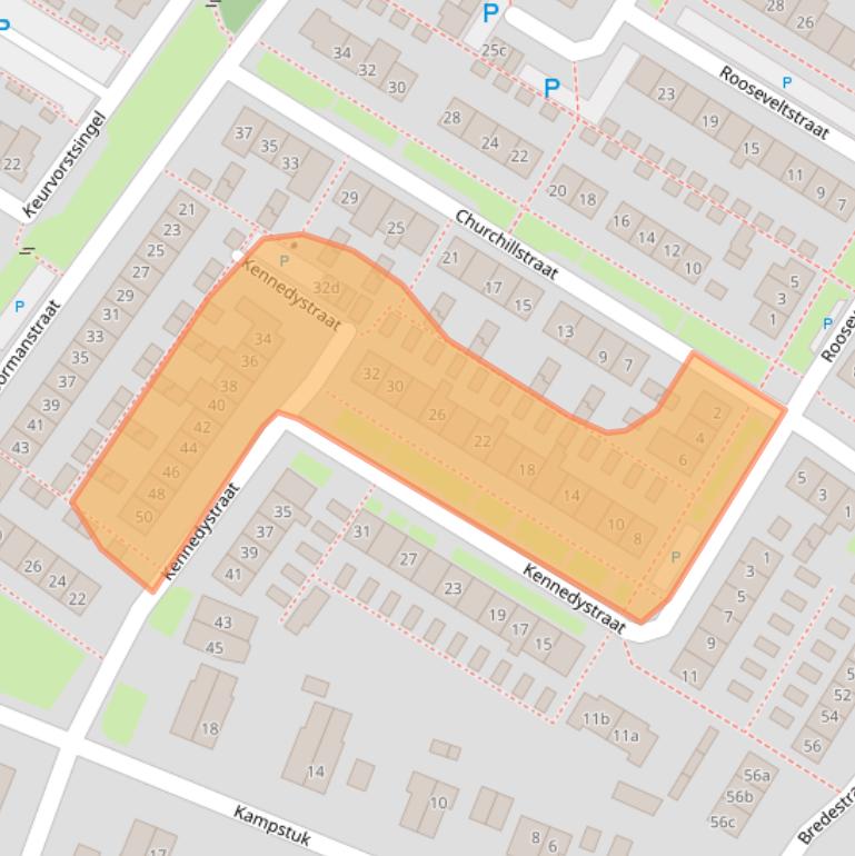 Kaart van postcodegebied 6852AG.