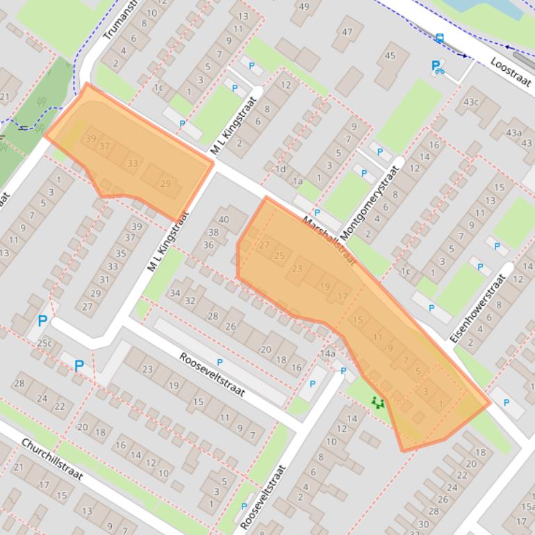 Kaart van postcodegebied 6852AR.