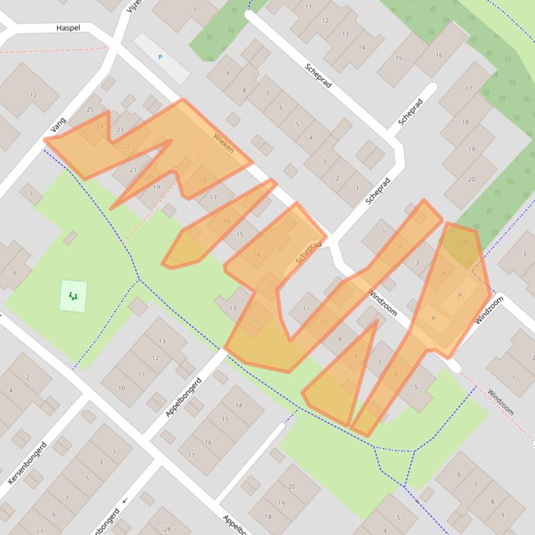 Kaart van postcodegebied 6852BS.