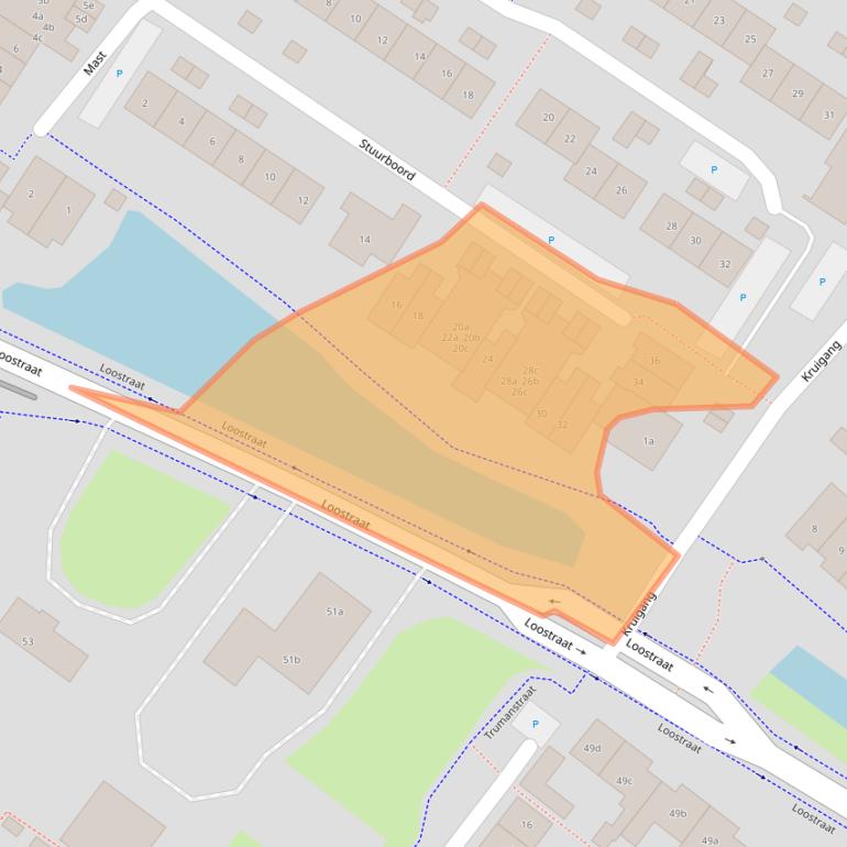 Kaart van postcodegebied 6852CD.