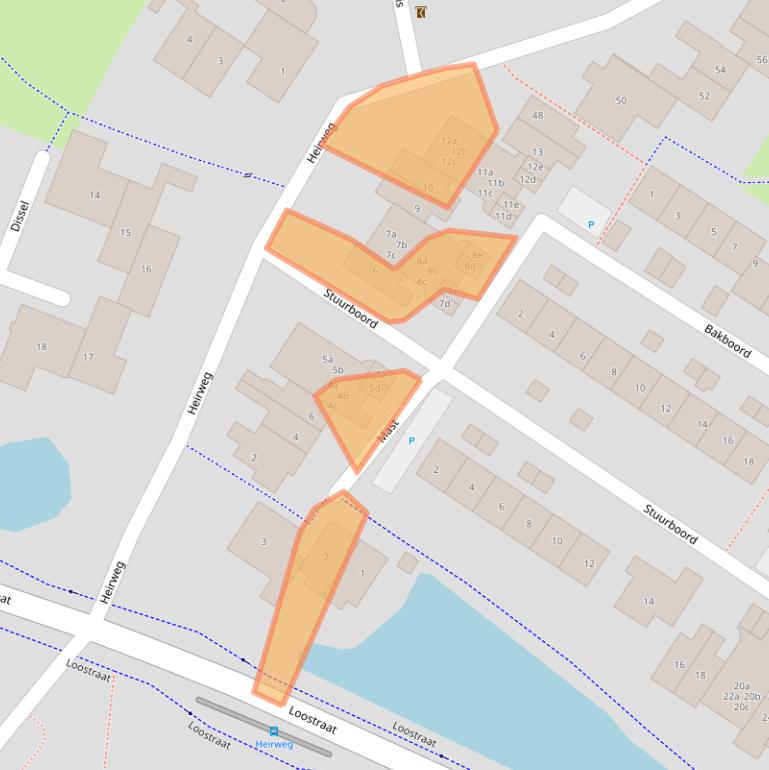 Kaart van postcodegebied 6852CG.