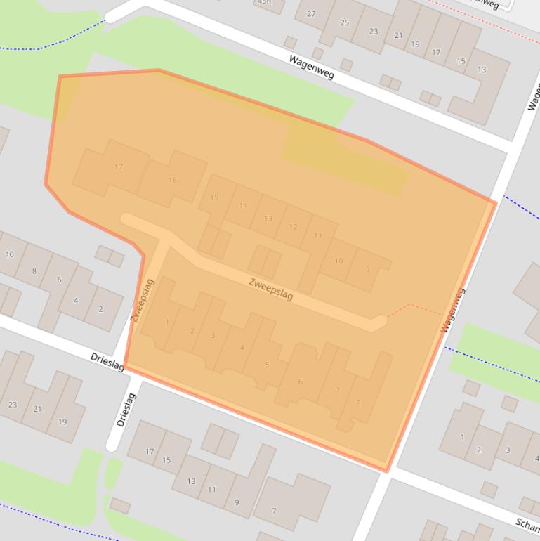 Kaart van postcodegebied 6852ED.