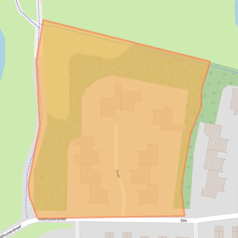 Kaart van postcodegebied 6852EP.