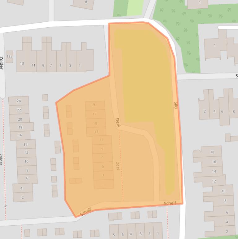 Kaart van postcodegebied 6852EX.