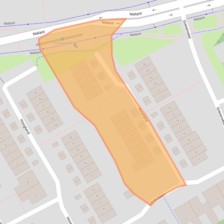 Kaart van postcodegebied 6852GA.