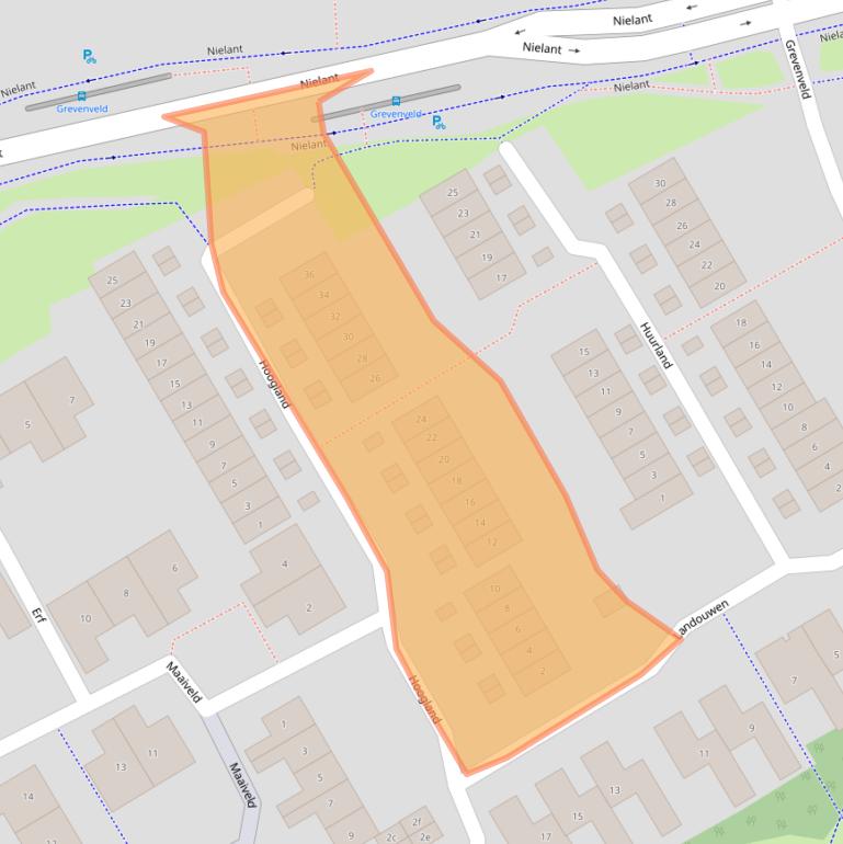 Kaart van postcodegebied 6852GD.