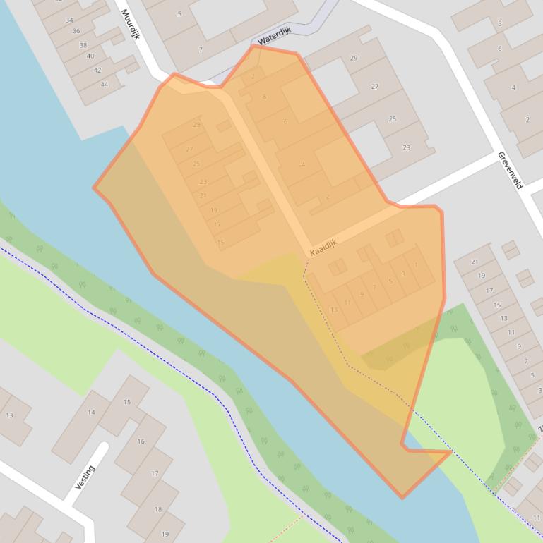 Kaart van postcodegebied 6852HL.