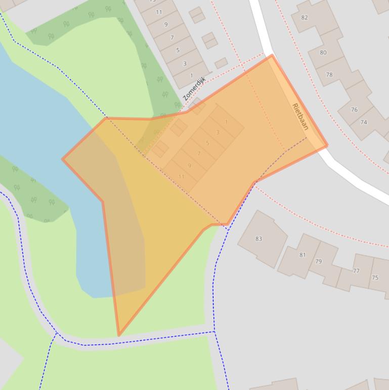 Kaart van postcodegebied 6852HP.