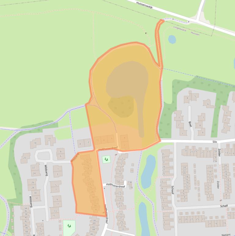 Kaart van postcodegebied 6852JC.