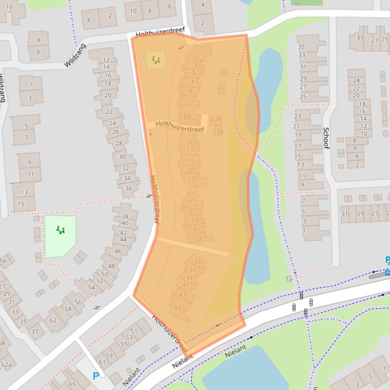 Kaart van postcodegebied 6852JH.