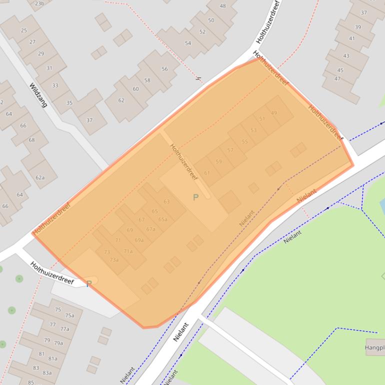 Kaart van postcodegebied 6852JJ.