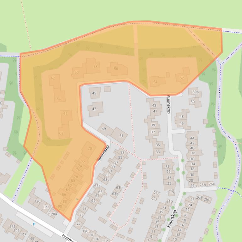 Kaart van postcodegebied 6852JV.