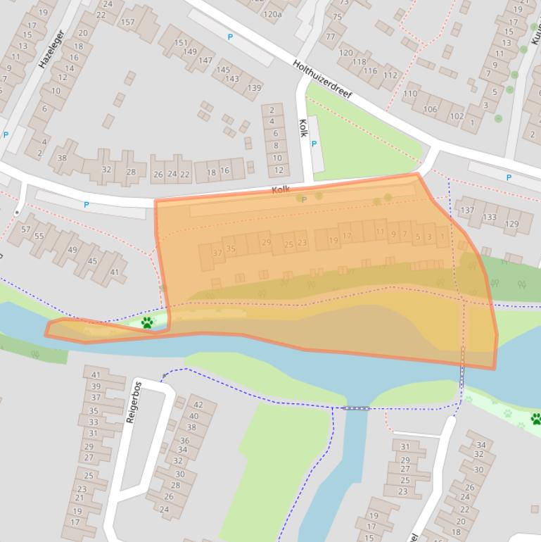 Kaart van postcodegebied 6852KC.