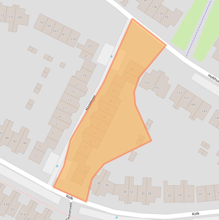 Kaart van postcodegebied 6852KG.